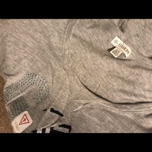 Brand New Bling Grey&Black Guess Tshirt